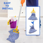 Commercial Heavy Duty Mop Heads Replacement for Rubbermaid: 6 Packs 24oz Industrial Wet Mop Head for Floor Cleaning - Commercial Products Looped End String Head Refills