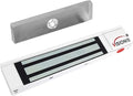 Visionis VS-VISML300LED-WH Indoor 300lbs White Electromagnetic Lock with LED Sensor for Door Access Control