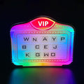 LED Handheld Bottle Service Display Sign,LED Letter Bottle Presenter,Bottle Service Lights Sign with 4 Set Letters & 1 Set Number,Nightclub LED Bottle Presenter for Home Decor, Birthday Parties,(VIP)