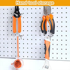 Funrous 100 Pack Peg Board Hooks Stainless Steel Pegboard Hooks Shelving Display Hanging Peg Board Holders for 1/8 and 1/4 Garage Storage Tools Organizer(4 Inch)