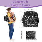 Shopping Cart Cover for Baby Girl Boy 2-in-1 High Chair Water Resistant High Chair Cover w/Phone Pouch Pocket Gender Neutral Cart Cover for Babies Padded Grocery Cart Cover for Baby
