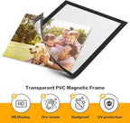 10-Pack Magnetic Sign Holders 8.5 x 11 - Magnetic Frames for Fridge & Metal Surfaces - Document & Paper Display Holders, Picture/Poster/Photo Frames for Home, Office, Classroom