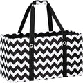 Standing Extra Large Reusable Grocery Bag with Handle, Thirty One Utility Tote Foldable for Shopping and Beach