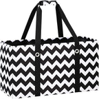Standing Extra Large Reusable Grocery Bag with Handle, Thirty One Utility Tote Foldable for Shopping and Beach