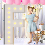 imprsv Light Up Letters, 4FT Marquee Letters for Birthday Wedding Engagement Party Decor, Large Marquee F for Party Decoration Arch Kit Decorations