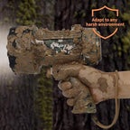 BUYSIGHT Rechargeable Spotlight Flashligh, 1000000 Lumen Hand held Spotlight Waterproof Flashlight Hunting floodlight with red Lens(Camouflage Green-COB)