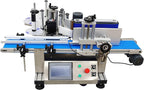 TECHTONGDA Automatic Round Bottle Labeling Machine with Conveyor Bottle Diameter 1.5-3.9inch