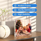 NIUBEE 8.5x11 Picture Frame, Clear Certificate Document Magnetic Photo Frame for Tabletop Display