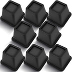 Bed Riser/Furniture Lift Bed/Bed risers/Furniture Lifter/Table risers/Frame Risers Create Under Bed Storage Heavy Duty for Furniture Height Adjustment (Black 8 Pack, 4 Inch)
