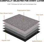 16-Pack 20"x20" Carpet Tiles, Non-Adhesive Soft Padded Floor Squares with Seamless Look for Home, Office, Indoor & Outdoor Use (43 Sq Ft) (J7)