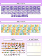Purple Cinema Light Box with 312 Letters, Emojis & 3 Markers - Led Light Box Sign for Home & Purple Bedroom Decor for Girls - Light Up Letter Board - Best Gift Idea for Girls on Christmas