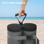 COOS BAY Canopy Weights Set of 4, 180 lbs, Sand Bags for Weight, Sandbag Weights for Canopy Tent Legs, 600D Heavy Duty Gazebo Weights, Sand NOT Included, Gray