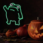 Frog Neon Sign for Room Wall Decor Neon Frog Light Up Sign Led Wall Art Holiday Birthday Gift