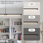 EDISLIVE Modern LED Dimmable Linear Pendant Lighting Dimmable LED Chandelier 47.24 in Adjustable Linear Hanging Light Fixture 3000K 20W Island Light for Dinning Room Kitchen，Black