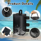 slashome 2 Pack 10L Canopy Water Weights for Wind, 44 Lb Water Bag Weights, Heavy Duty Anti-Tip Tent Stakes Leg Weight Bags for Gazebo, Pop Up Canopy, Party Tent, Market Stall (10L, 2)