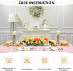 SEPARO 2Pack,6FT Pink Spandex Table Cover Fitted Rectangular Tablecloth Stretchable Tablecloth 6 ft Wrinkle-Free for Party Tradeshows Banquet Weddings Cocktail, 2 Pcs