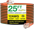 Go Green Power Inc. (GG-14025) 12/3 SJTW Outdoor Extension Cord, Lighted End, 25 ft