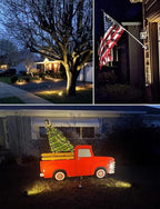 SUNVIE Dusk to Dawn Outdoor Lighting 120V LED Spot Lights Outdoor Landscape Spotlights with Photocell Sensor Waterproof Outdoor Spot Lights for Yard 7W Outdoor Spotlight Flag Light for Garden Tree