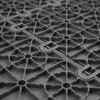FlooringInc's Nitro 12"x12" Snap-Together Garage Flooring Tiles, Non-Slip Interlocking Plastic Garage Floor Mat, Garage Organization & Garage Storage, Coin Pattern, Graphite, 24 Tiles, 24 Sq/Ft