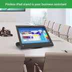 Retail Kiosk Tablet Stand Compatible with iPad 10 gen 10.9 inch, air 4 5 10.9", 11"(A16), Pro 11" 1st 2nd 3rd 4th gen., Air 11", Business POS Tablet Stand, 360° Swivel Base, Black