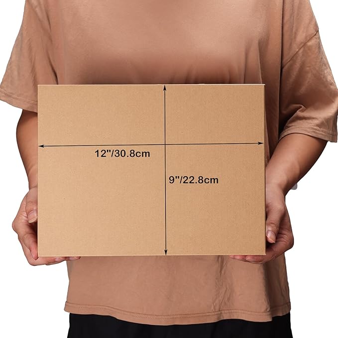 EdenseeLake 40 Pack 12x9x4 inches Shipping Boxes Small Cardboard Boxes for Packing, Moving, Mailing, Brown