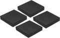 PATIKIL Rubber Anti-Vibration Pads, 4 Pcs Square Vibration Isolation Mats 3.94" x 3.94" x 0.8" for HVAC, Air Conditioner, Air Compressor, Washer, Dryer, Black