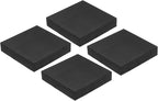 PATIKIL Rubber Anti-Vibration Pads, 4 Pcs Square Vibration Isolation Mats 3.94" x 3.94" x 0.8" for HVAC, Air Conditioner, Air Compressor, Washer, Dryer, Black