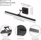 Black Picture Lights for Paintings Dimmable Gallery Light Hardwired LED Wall Art Lighting Display Artwork Lamps 23.6 Inch 14W 3000K Warm White
