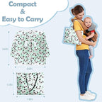 Shopping Cart Cover for Baby 2-in-1 High Chair Cover with Safety Harness Multifunctional Green Panda Cart Covers for Babies Soft Padded Grocery Cart Cover for Baby Boy Girl