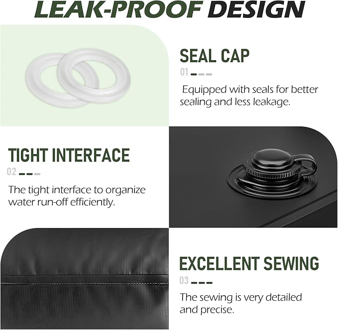 Canopy Weights, 220 LBS Heavy Duty Set of 4 Tent Water Leg Bags for Outdoor Gazebos, Umbrellas, Pergolas, Sunshades & Patio Furniture (Black 25L x 4)