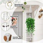 Hoteam 12 Pcs Macrame Plant Hangers Macrame Hanging Planters for Indoor Plants Handmade Boho Hanging Baskets Flower Pots Holder for Outdoor Home Wall Decor
