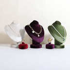 GemeShou Red Ring Display Stand for Jewelry, Velvet Single Ring Holder for selling, Cute Jewelry Display for Show【Red】