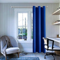 ChrisDowa Grommet Blackout Curtains for Bedroom - Thermal Insulated Room Darkening Curtains for Living Room (1 Panel Set, Royal Blue, 42W x 84L)