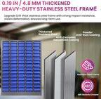 75 Drawers Nut and Bolt Organizer, 26x9x35.4 Stainless Steel Parts Cabinet with Shelfs & Labels Bolt Organizer for Workshop Tool & Hardware Storage and Organization (75 Drawers)