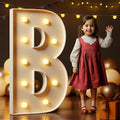 Marquee Letters 4 Feet Tall Large Light Up Letters B Birthday Engagement Party Decor Yellow Light Birthday Decorations Balloon Arch Kit Foam Sign B