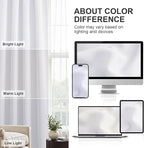 PONY DANCE Short Curtains for Bathroom - Solid 50% Light Block Drapes for Bedroom, RV Curtains for Camper Windows,Cafe Window Decor, W 29 x L 24, Pure White, 1 Pair