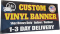 Custom Vinyl Banner, 14oz Premium Coated Vinyl, Full Color, indoor/outdoor Heavy Duty Sign, Design Online or Print Your Design file. (6 X 9 ft (H X W))