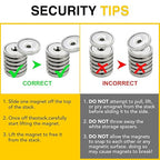 DIYMAG Neodymium Round Base Cup Magnet,100LBS Strong Rare Earth Magnets with Heavy Duty Countersunk Hole and Stainless Screws for Refrigerator Magnetic,Office,Craft,Etc-Dia 1.26 Inch-Pack of 12