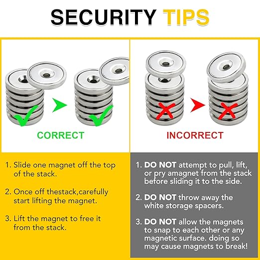 DIYMAG Neodymium Round Base Cup Magnet Strong Rare Earth Magnets with Heavy Duty Countersunk Hole and Stainless Screws for Refrigerator Magnetic Office Etc 1.26 Inch-Pack of 4 Silver