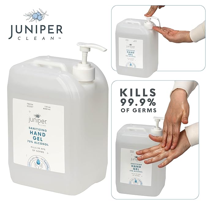 Hand Sanitizer Gel with 70% Alcohol 1.06 Gallon with Pump