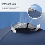 PHI VILLA Pop Up Canopy 10 10 Tents for Parties with Wheeled Bag, Portable Lightweight Folding w/Adjustable Height,Blue and White Stripes