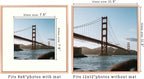 Frametory, 12x12 Metal Picture Frame with Mat for 8x8 Picture & Real Glass, Aluminum Photo Frame Collection (Rose Gold, 2 Pack)