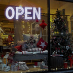 LED Open Signs for Business, 40"x14" Dimmable Large LED Open Light Up Sign with Hanging Installation for Salon Gym Cafes Store Office Bar Hotel Pubs (Cold White)