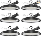200W UFO LED High Bay Light, 28,000LM LED Shop Lights Fixture, 5000K, Replace 600W Halogen, 120VAC, Plug & Play Lighting for Warehouses, Workshops, Garages, and Barns – ETL Listed, 6 Pack
