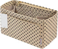 ZTUJO Purse Organizer Insert For Handbags, Silky Touching Bag Organizer Insert With Bottle Holder, Perfect for Speedy, Neverfull, Tote,ONTHEGO,Artsy,Handbag and More (Medium, Brown polk dots Beige)