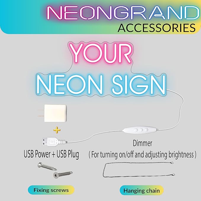 Vertical LED Open Sign - UV printing Pattern, LED Open Signs for business – USB Powered Neon Wall Light, Neon Sign for Shop, Window, or Business Use (7x16.5'', Yellow)