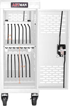 Laptop and Tablet Charging Cart, 16 Unit Device Mobile Charging Station for Chromebook, Tablet, Laptop, with Charging Port Screen Size Up to 16.3", Suitable for Office, Classroom, etc (Antique White)