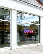 30'' x 10" Large Open Signs for Business, Super Bright LED Open Closed Sign with Hanging Installation, Light Up Sign for Bar Store Restaurant Office Hotel Salon USA Flag