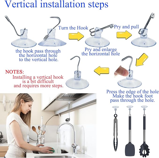 Suction Cups Hooks Clear PVC Plastic Suction Holder Suction Pads Removable Reusable for Kitchen Bathroom Wall Window Glass Door Tiles Organization Christmas Decoration Aquarium fish tank (6 PCS)