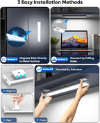 Under Cabinet Lighting, 2200mAh 10 Inch Battery Operated Rechargeable Motion Sensor Night Lights Indoor, LED Magnetic Wireless Closet Light, 6500K Dimmable Counter Lights for Kitchen, Home, 5 Packs
